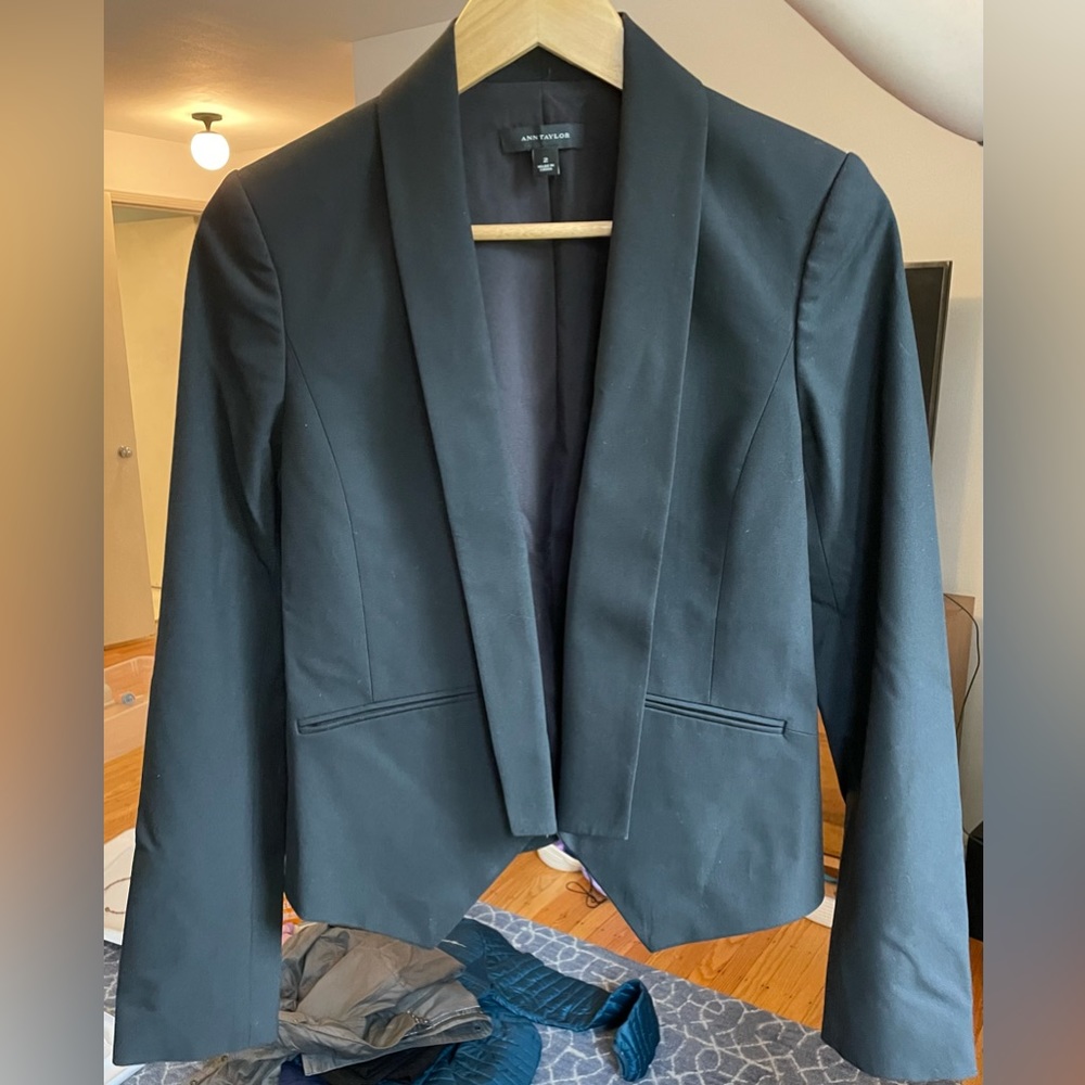 Black Ann Taylor Tuxedo Jacket. NWOT.